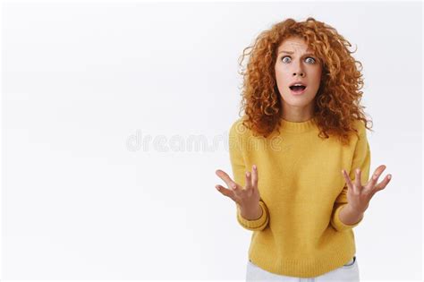 Shocked Panicking Woman Scream Scared Stunned Pull Hair