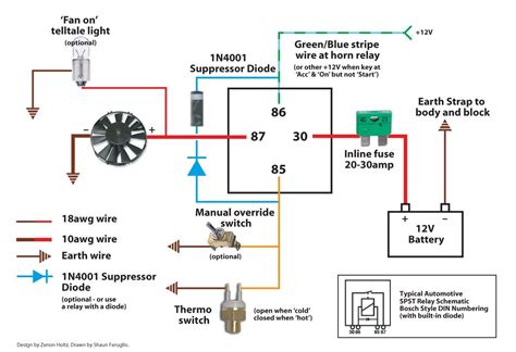 electric fan wiring diagram  electric cooling fan electric