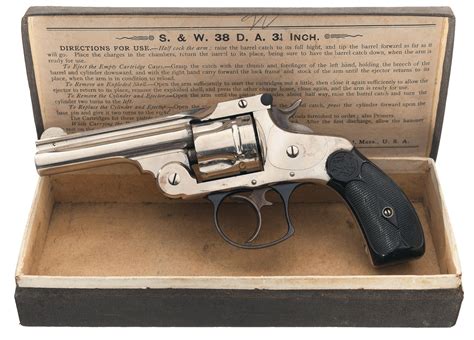 smith wesson  double action  model revolver  box rock island auction