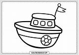 Barcos Dibujito Rincondibujos Juguete Rincon sketch template