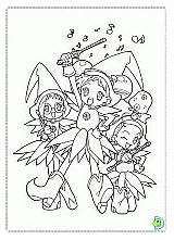 Coloring Dinokids Doremi Magical Pages sketch template