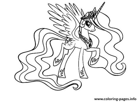 pony cool princess celestia coloring pages printable