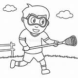 Lacrosse Playing Coloring Children Pages Cartoon Printable Men Categories Girl Boy Coloringonly sketch template