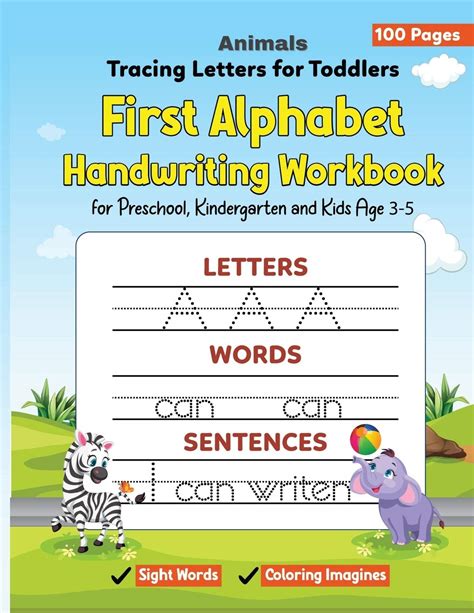buy animals tracing letters  toddlers  alphabet handwriting