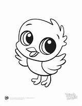 Baby Bird Coloring Pages Cute Getdrawings sketch template