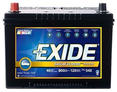battery exide nascar extreme cca  exide batteries   ebay