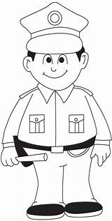 Policeman Coloring Police Pages Color Print Printable Kids Colouring Printing Omalovanky sketch template