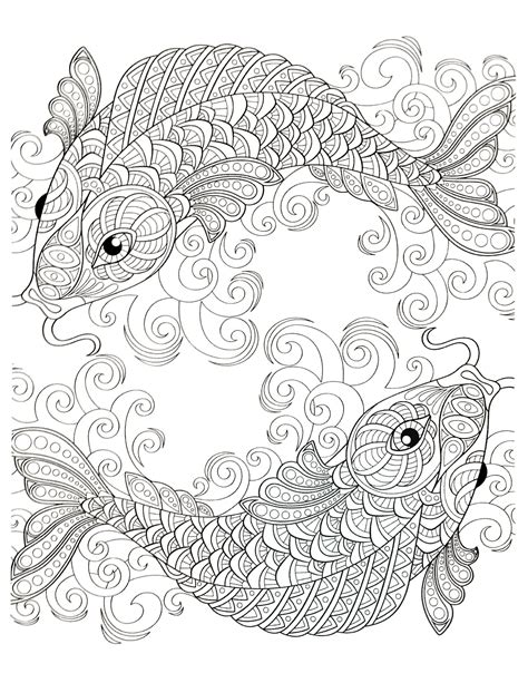 pisces coloring pages  getdrawingscom   personal  pisces