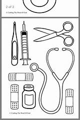 Preschool Community Activities Helpers Crafts Coloring Doctor Nurse Tools Printable Kids Pages Craft Aid Toddler Printables Use Help Nurses First sketch template