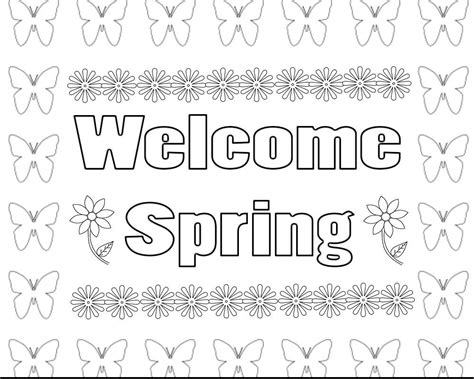 spring coloring pages  printable spring coloring pages