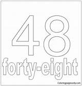 Number Forty Eight Pages Coloring Online Color Coloringpagesonly sketch template