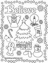 Christmas Pages Coloring Believe Poster Sheets Printable Color Leehansen Parenting Adult Printables Colors Seniors Teens Hobbies Print Link Open Click sketch template