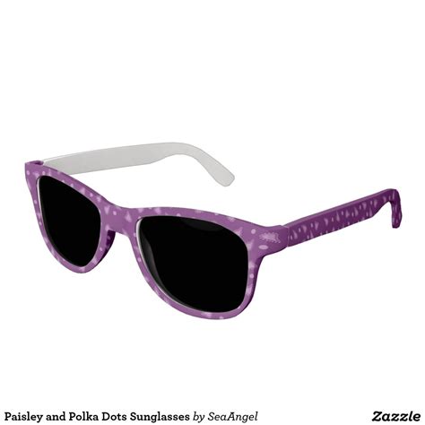 Paisley And Polka Dots Sunglasses White Sunglasses Sunglasses Party