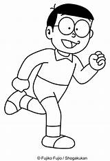 Nobita Doraemon Corre Disegno Stampare Cartonionline Colorironline sketch template