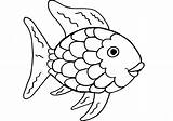 Fish Coloring Pages Printable Rainbow Getcoloringpages Fishing Book sketch template