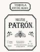 Patron Tequila Birthday Icing Liquor Bottles Logodix Quotesgram Supply sketch template