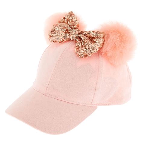 claire s disney® minnie mouse baseball cap pink girls accessories fashion accessories