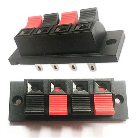 pcs single row  pin  position push type speaker terminal board connectors  connectors