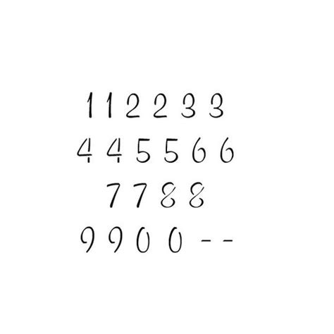 script letter  number stencil sets