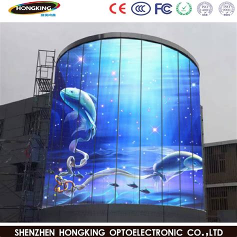 china transparent led panel screen display  advertising billboard