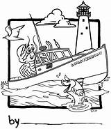 Lobster Boat Clipart Kids Coloring Drawing Maine Fishing Depot Mcgruff Clipground Library Getdrawings Popular sketch template