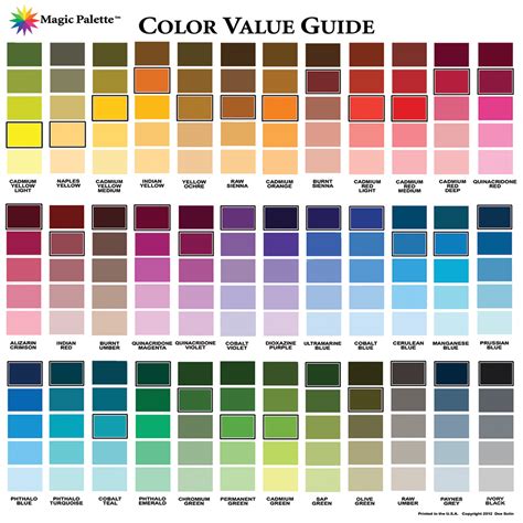 magic palette artists color  guide walmartcom walmartcom