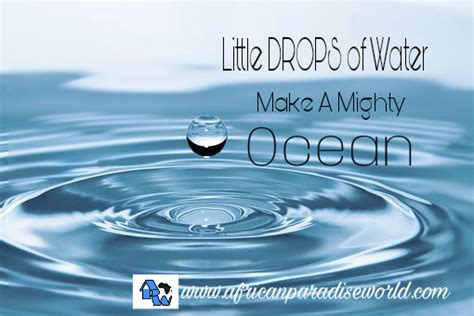 drops  water   mighty ocean explained