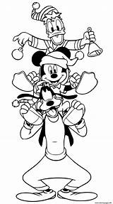 Goofy Donald Coloring Mickey Pages Tower Printable sketch template