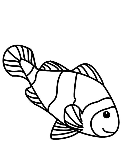 clown fish picture coloring pages  place  color