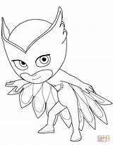 Pj Masks Gecko Coloring Owlette Template Pages sketch template