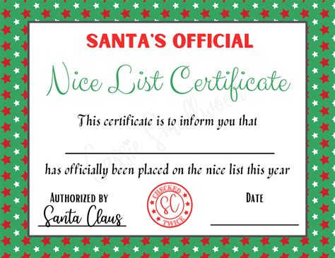 printable nice certificate