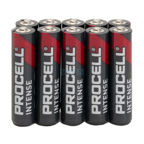 10 Aaa Duracell Procell Intense 1 5v Aaa Alkaline Disposable
