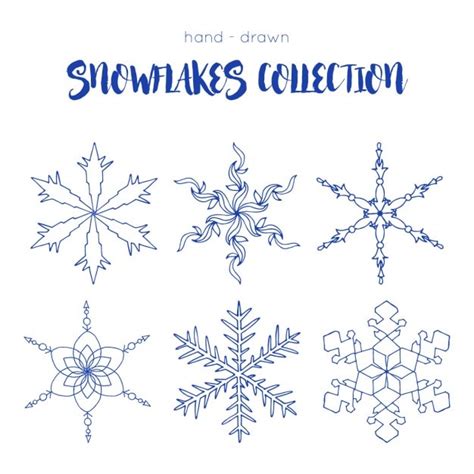 vector blue snowflakes   white background