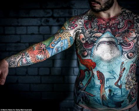 Tattoo Addict Nathan Parrott Shows Off His Body Of Work Including Homer