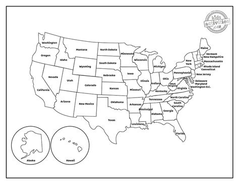 blank united states map coloring pages   print united states map