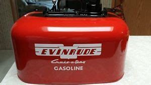 vintage johnson evinrude omc  gallon   pressure outboard fuel gas tank  images gas