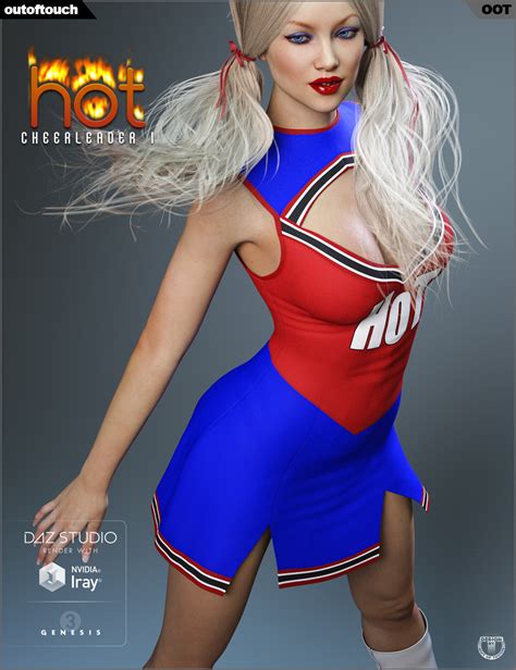 hot cheerleader 1 outfit for genesis 3 female s daz 3d