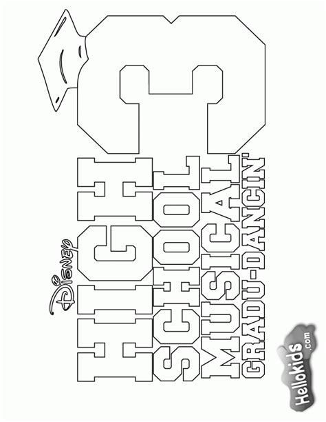 poster high school musical coloring pages clip art library