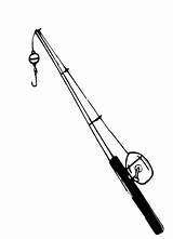 Fishing Rod Clker sketch template