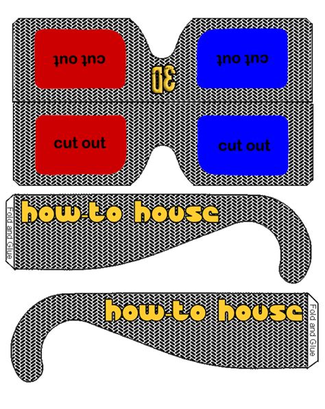 How To Make 3d Glasses Spectacles ~ How To House