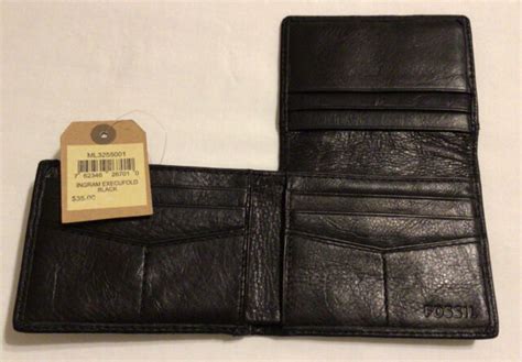 fossil ingram execufold wallet black fossil mens wallets ml