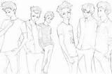 Coloring Pages Kpop Exo Chibi Getcolorings Printable Color Manga sketch template