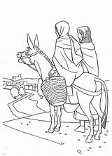 Coloring Donkey Mary Pages Bible Story Joseph Egypt Flight Into Color Pulling Room Tocolor sketch template