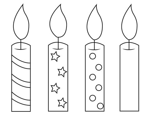 candle coloring page carinewbi