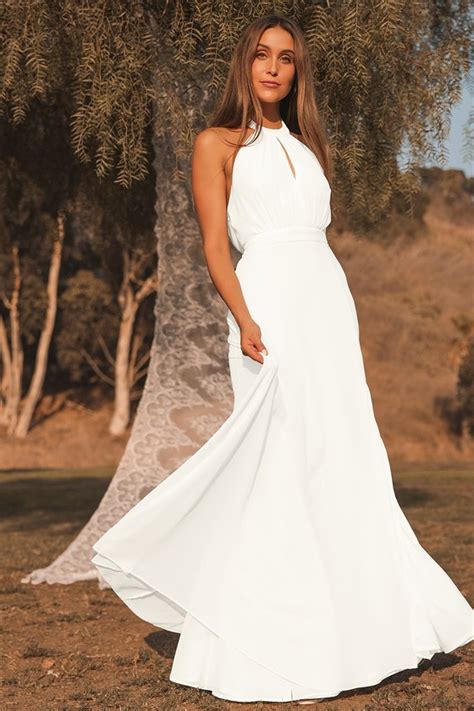 stunning white maxi dress halter maxi dress cutout dress lulus