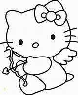 Kitty Hello Ballerina Coloring Pages Cupid Divyajanani sketch template