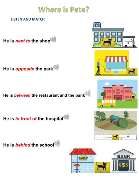 prepositions  place  exercise   grade