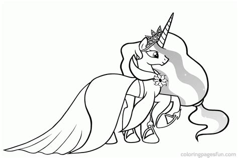 pony coloring pages princess celestia coloring home
