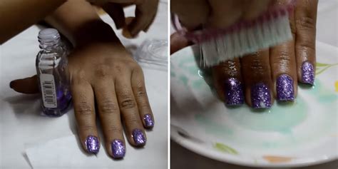 don t use this glitter nail polish remover trick — how to remove