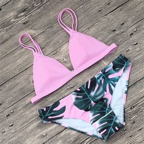 Buy Hot 2018 New Women Floral Printed Bikinis Set